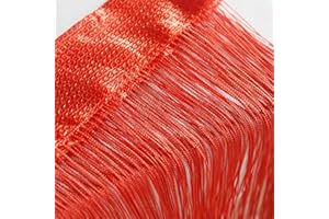 VIDILLO Tenda a fili per porta, pannello a frangia per finestra, divisorio per stanze, casa, patio, camera da letto, decorativa, con nappe, fili argentati, per matrimoni, caffetteria, ristorante Red