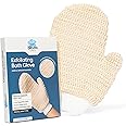 Bloom Exfoliating Bath Glove | (1 glove) | Exfoliating Gloves to Reduce Ingrown Hair & Strawberry Legs | 100% Ramie Fabric | Gently Removes Dead Skin Cells | For Sensitive Skin (Right Hand Glove)