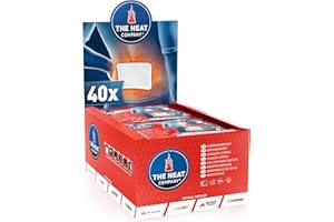 THE HEAT COMPANY Chauffe-Corps - 10, 20 ou 40 pièces - Extra Chaud - adhésif - Patch Auto-Chauffant Dos - 12 Heures de Chaleur agréable et constante - Chaleur immédiate - purement Naturel