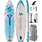 SavaBoards Aqua Harmony 11&rsquo; &Uuml;st Segment Geniş Şişme Paddle Board 335x86x15 cm Dengeli ve Stabil Touring SUP Seti