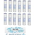 IONIX 3 Micron pre Filter, Yarn Spun, PP + Yarn, 10 inches, Compatible with All Standard Size pre Filters, Pack of 12