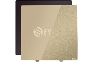 BCZAMD Ender 5 Plus Parts Platforma druku 3D FYSETC JanusBPS malowana proszkowo PEI+gładka PEI naklejką magnetyczną Powierzchnia gorącego stołu do drukarki 3D Powierzchnia zabudowy 377 x 370 mm