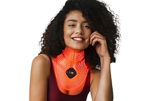 FAQ 211 Máscara antiedad de silicona para cuello y escote con 7 luces LED + NIR - Skincare para líneas de expresión y arrugas - Dispositivo inalámbrico y ligero - Ajuste flexible y cobertura total