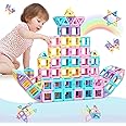 Dcsioike Magnetic Tiles Building Blocks Toys Gifts for 3 4 5 6 7+ Year Old Boys Girls, Kids Learning Development Construction Set, Christmas Birthday Gift Age 3-8 Toddlers, 36 pcs Set (Multicolored)