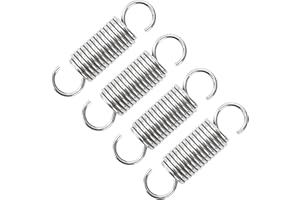 GUNGY Molle a Trazione 55mm Molla di Trazione Doppio Gancio in Acciaio Inossidabile Diametro Filo 2,0 mm Diametro Esterno 16mm Tiro 8,80kg 4 Pezzi