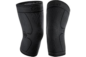 CAMBIVO Knee Support Men/Women 2 Pack, Knee Brace Compression Knee Sleeves for Running, Gym, Weight Lifting, Hiking, Walking, Sports, Volleyball