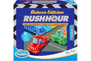 RAVENSBURGER ThinkFun - Rush Hour Deluxe, Gioco da Tavolo per Tutta la Famiglia, 1+ Giocatori, Idea Regalo per Bambini e Ragazzi 8+ Anni, Edizione in Italiano