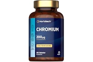 Krom Tabletter 200 mcg - 365 Veganska Tabletter - Hög Absorption