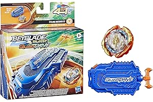 HASBRO Beyblade Burst QuadDrive Cyclone Fury String Launcher Set - Battle Game Set with String Launcher and Battling Top Toy