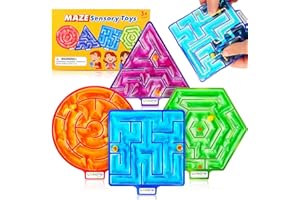 Sensory Fidget Maze Toy for Autism, LESONG 4 Pack Sensory Toys Autistic Calming Toys for Children Kids, Gel Filled Squishy Sensory Toy for Autism Preschool Special Needs Learning Toys