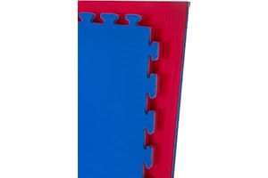 Cannons UK reversible 20mm Premium Tatami Red and Blue 1m x 1m Mats