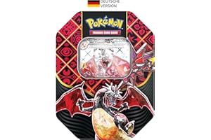 Pokémon- Scatola di Latta, Colore Glurak-Ex Iridescente, Sammelkartenspiel