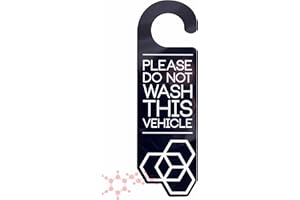 Carbon Collective Do Not Wash Hanger ~ PVC Hook Hanging Car Interior Garage Sign