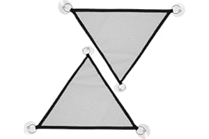 AJCOTAHM 2Pcs Bearded Dragon Hammock, Black Breathable Mesh Reptile Hammock for Lizards, Geckos, Lguanas, Axolotls, Anoles, Snakes, Chameleon