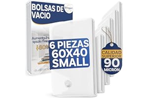 Stringari Bolsas Vacio Ropa paquete de 6 piezas S 60x40 - Bolsas al Vacio Ropa Premium Quality para almacenamiento