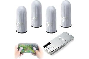 AONAYO 4 Stück Gaming Finger Sleeve,Finger Sleeves,Fingersleeves Gaming,Finger Sleeves Brawl Stars,Pubg Finger,Atmungsaktive Gaming-Fingerhüllen,Professioneller Spielfingerabdeckung Für Pro Mobile Gaming