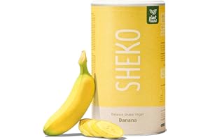 ‎SHEKO SHEKO Balance Shake Vegan Banane - 14 Cremige Mahlzeitenersatz Shakes zum Abnehmen - Proteinreich, Glutenfrei & Natürlicher Geschmack - Abnehmen Shake