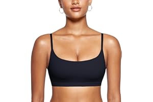 INLYRIC Damski bezszwowy biustonosz sportowy bez podszewki, bez podszewki, bez podszewki, bez podszewki