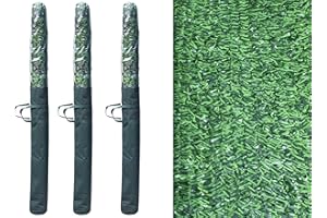 Pal Ferretería Industrial Rollo de seto Artificial ignífugo Verde de ocultación 3x1.5m (3- Rollos seto 3x1.5)
