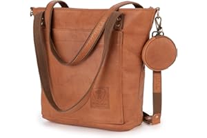Berliner Bags Vintage Umhängetasche Verona, Große Schultertasche aus Leder mit YKK Reißverschluss, Shopper, Henkeltasche für Damen