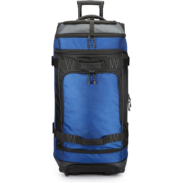 Lekesky Borsone Da Viaggio Pieghevole 80L - Impermeabile Con Scomparto Scarpe, Borsa Sportiva Per Donne E Uomini (Celeste) - 3