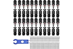 SZ-KARIDGE 22 Paar Solarpanel Stecker, Männlich/Weiblich Solarpanel Steckverbinder, Solarstecker für Photovoltaik Solaranlage/Solarkabel, mit 1pcs Schraubenschlüssel