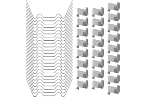 OFFCUP 50 stycken Växthusklämmor i Rostfritt Stål Växthusklämma, Växthusklämma, Metallglas Fjäderklämma, W & Z Fixeringsklämm