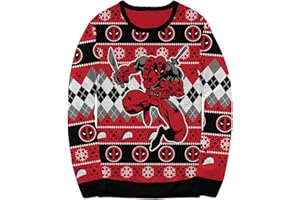 MAD ENGINE Deadpool Marvel Comics Holiday Christmas Sweater Licensed