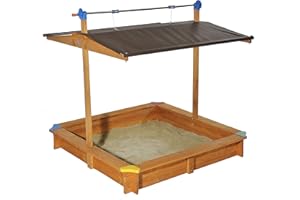 TIERRA GARDEN Sabbionaia con Tetto sollevabile e abbassabile Mickey, in Legno