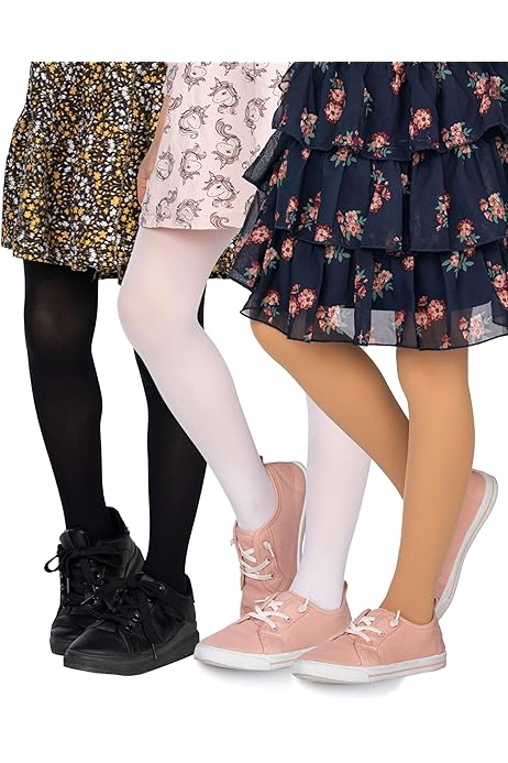 Collant Bambina 50 Denari | 3 Paia In Microfibra | Made In Italy - Taglia 8 Nero - Foto 2