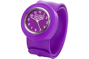 WACKY WATCHES Multicolour Wacky Watch Slap On Strap Fast Fit Kids Childrens Silicone Band Unisex Instant Fit Any Size for Boys and Girls Learn to Tell The Time