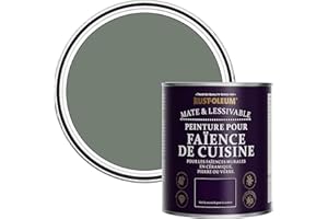 Rust-Oleum Peinture Verte Résistante à l'eau pour Faïence de Cuisine, Finition Mate - Sérénité 750ml