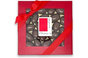 Rita Farhi Milk Chocolate Brazil Nuts in a Luxury Gift Box 210 g | Christmas Chocolate Nuts Present | Palm Oil Free | Chocolate Covered Brazil Nuts