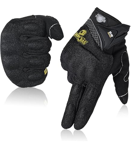 Guanti Da Moto Donna Uomo Traspiranti - Touchscreen, Rosa, Omologati EN 13594:2015