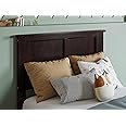 AFI, Madison Twin Solid Wood Panel Headboard with Attachable Charger, Espresso