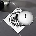 LIPKA Saturn 5 x 5 Inches Flat Cut Floor Drain with Classic Jali Premium Stainless Steel Floor Drain & Cover with Lid
