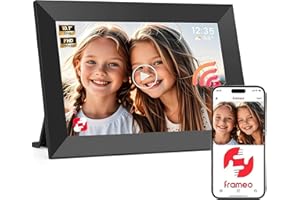 UCMDA Frameo Digital Photo Frame, WiFi 10.1" Digital Picture Frame | 1280x800 HD IPS Touch Screen | Video/Music Playback | Remote-Calendar Alarm | Auto Rotate | Wall Mountable | 32GB | USB/SD