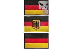 AGOGUE 3 Drapeaux Allemands Patch Scratch,patch Militaire Ecusson Thermocollant,Pour Vêtements De Sport Et Équipements Vêtements Uniformes Militaires Tactiques