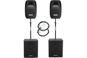 Pronomic 218S-215A Sistema de Sonido Activo de 1000 vatios