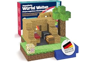 Home Kids World Magnetische Bausteine - enthält 95 Magnetbausteine im Stil Einer Mine, unabhängig laborgeprüft, fördert Kreativität, Flexible Bauweise, Kinder ab 3 Jahren