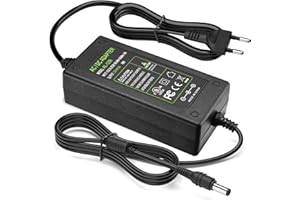 TOBWOLF 12V 5A Netzteil Adapter, AC 100-240V bis DC 12 Volt 5 Amp 60W Stromversorgung für Monitore Fernseher DVD TVs Verstärker Kamerasystem - Euro Stecker 5,5 * 2,5