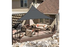 LOVE STORY Sonnensegel Dreieckig 3x3x3m Wasserdicht Anthrazit Sonnenschutz Windschutz Segel PES Polyester,95% UV-Schutz für Außenbereich, Terrasse, Balkon, Garten