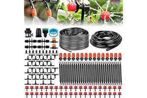 DONGQI system nawadniania ogród, zestaw do nawadniania kropelkowego 50 m automatyczne nawadnianie mikrozraszacz krzew zestaw do nawadniania ogrodu do krajobrazu, rabatki kwiatowej, rośliny tarasowe