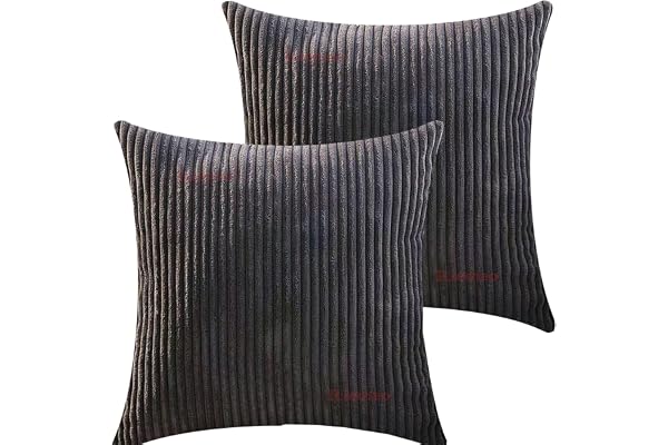 Kuddöverdrag Soffa Dekorativa Kuddfodral Grå Vit Röd Rosa Säng 70x100 cm Kuddöverdrag Soffa Stor 150x50 Set med 2 Soffkuddar 80x80 Soffkudde 30x50 Örngott Skydd Bomull Polyester(Dark Grey,45x45 cm 18x