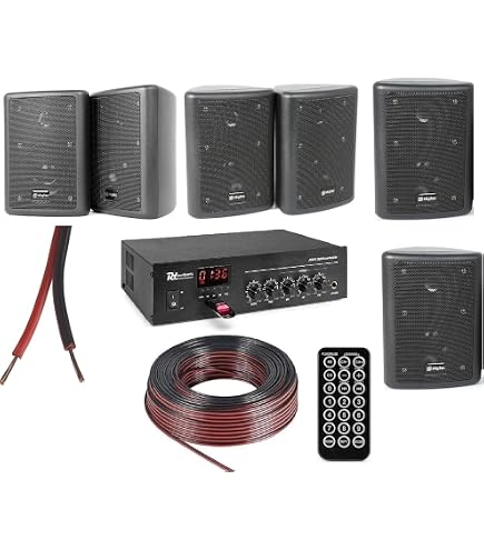 Impianto Stereo Filodiffusione Con 4 Casse Da Incasso