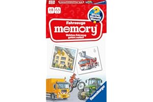 Ravensburger 20647 - Fahrzeuge Memory® Wieso? Weshalb? Warum? der Spieleklassiker für 2-6 Spieler, Kinderspiel für alle Fahrzeug-Fans ab 4 bis 7 Jahren