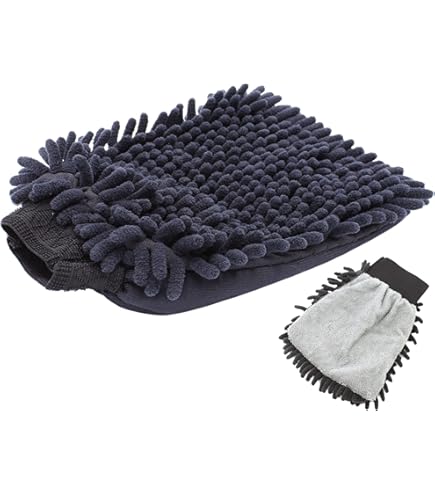 DUBENS - Guanto Per Lavaggio Auto In Vera Lana D'agnello 2 In 1 - Foto 5