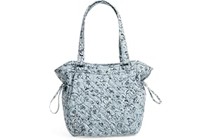 Vera Bradley Damen-Ausweishülle und Umhängeband aus Baumwolle mit Reißverschluss