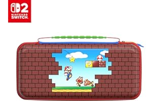 Turtle Beach PlayTrek Étui de voyage Mario Bricks Offiziell von Nintendo lizenzierte Reiseetui zum Schutz deiner Nintendo Switch 2
