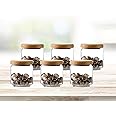 Ocean Pop Jar With Wooden Lid, Set Of 6, Clear, 500 Ml, B0251706, Food Storage Container, Canister, Airtight Pantry Storage, Canning Jar